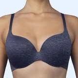 Royal Lounge Fit grey melange sport bra