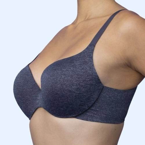 Royal Lounge Fit grey melange sport bra