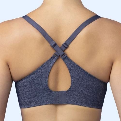 Royal Lounge Fit grey melange sport bra