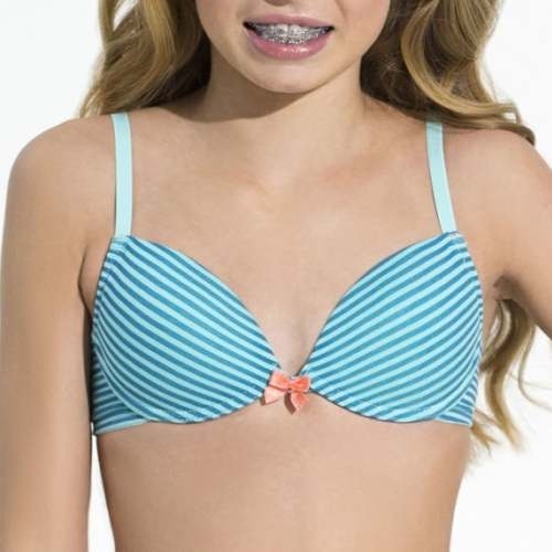 Order Boobs & Bloomers Libby Aqua/Print Girls Bra online.