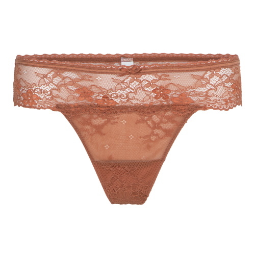 LingaDore Daily Basic leather brown thong