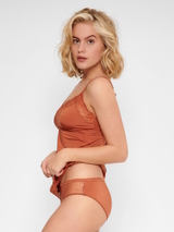 LingaDore Daily Basic leather brown brief