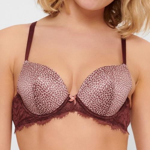 LingaDore Giraffe brown/print push up bra