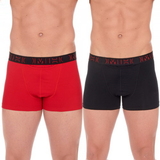 HOM Boxerlines black/red boxer short