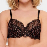 LingaDore In love with embroidery black/copper non-padded bra