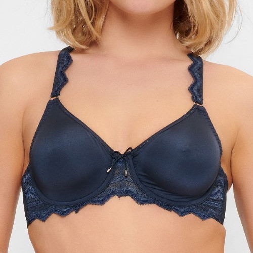 LingaDore Midnight Blue navy blue non-padded bra