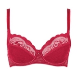 Lisca Evelyn red non-padded bra