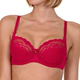 Lisca Evelyn red non-padded bra