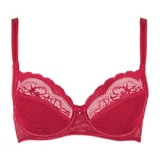Lisca Evelyn red non-padded bra