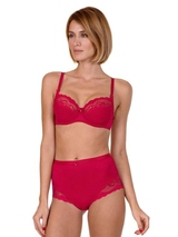 Lisca Evelyn red non-padded bra