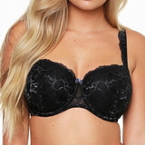 LingaDore Illusion black/grey padded bra