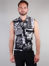 Peter Domenie 073 Fuel black/white shirt
