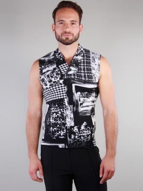Peter Domenie 073 Fuel black/white shirt
