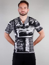 Peter Domenie 071 Fuel black/white shirt