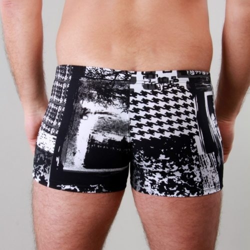 Peter Domenie 074 Riot black/white boxer short