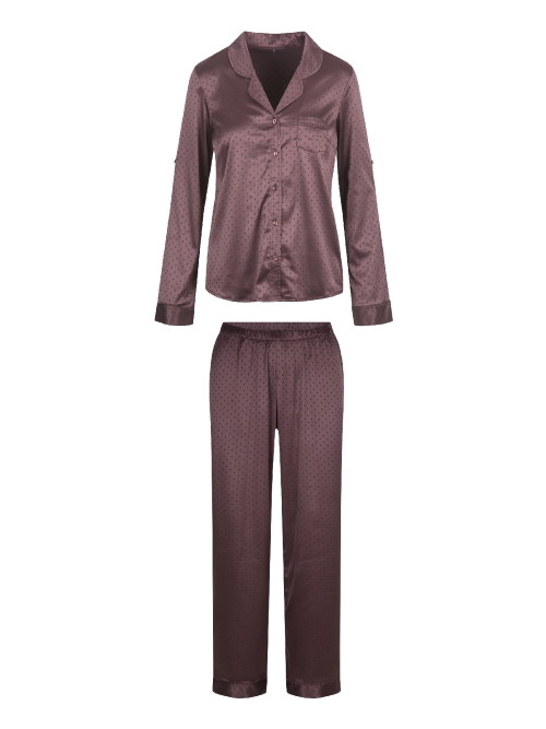 LingaDore Night Brown Dots brown pajama