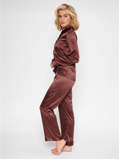 LingaDore Night Brown Dots brown pajama