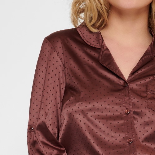 LingaDore Night Brown Dots brown pajama