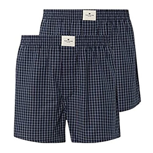 Tom Tailor Texas navy/print loose fit boxer short