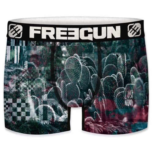 Freegun Cactussen green/print sport boxershort