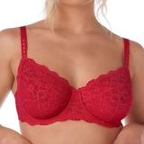 After Eden D-Cup & Up Nikki red non-padded bra