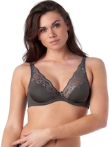 After Eden Moon dark grey non-padded bra