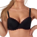 After Eden D-Cup & Up Bridget black padded bra