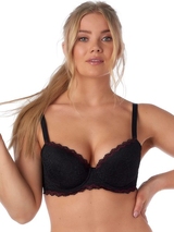 After Eden D-Cup & Up Bridget black padded bra