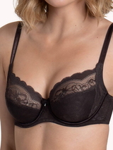 Lisca Evelyn brown non-padded bra