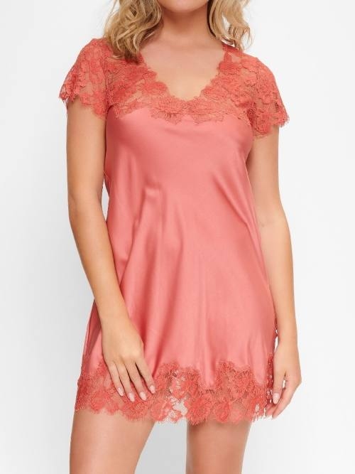 LingaDore Night Daily Satin pink nightdress