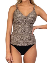 Bomain Ortac brown tankini set