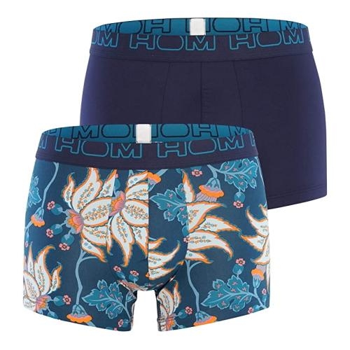 HOM Martin blue/print sport boxershort