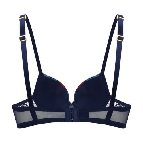 Sapph Ludivine navy/pink padded bra
