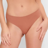 LingaDore Daily Soft Sensation leather brown thong