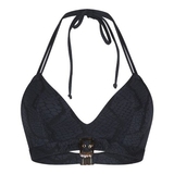 LingaDore Beach Black Snake black padded bikini bra