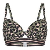 LingaDore Beach Black Panter animal print padded bikini bra