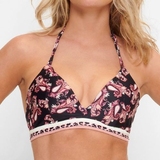 LingaDore Beach Paisley Love black/print padded bikini bra