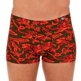 HOM Catalan green/print boxer short