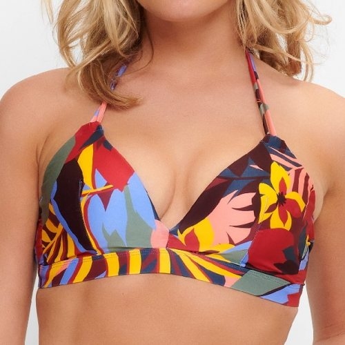 LingaDore Beach Bright Leaves multicolor/print padded bikini bra