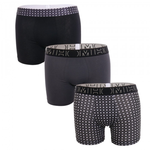 HOM Tommy black/print boxer short
