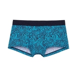 HOM Heliopolis aqua/print sport trunk