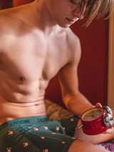 Zaccini Wekker green/print boxer short