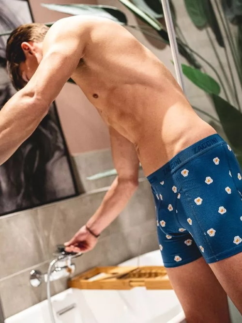 Zaccini Eieren petrol boxer short