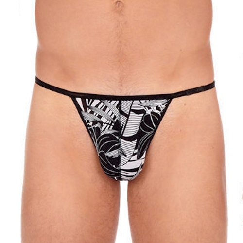 HOM Bendor white/black men thong