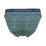 Tom Tailor Blue/Green All over  navy/print men brief