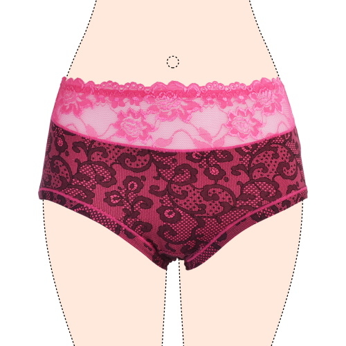 Gianvaglia Embroidery fuchsia brief