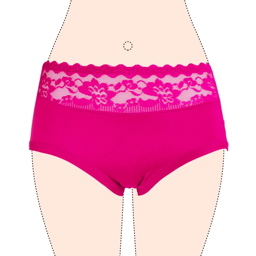 Gianvaglia Embroidery fuchsia brief