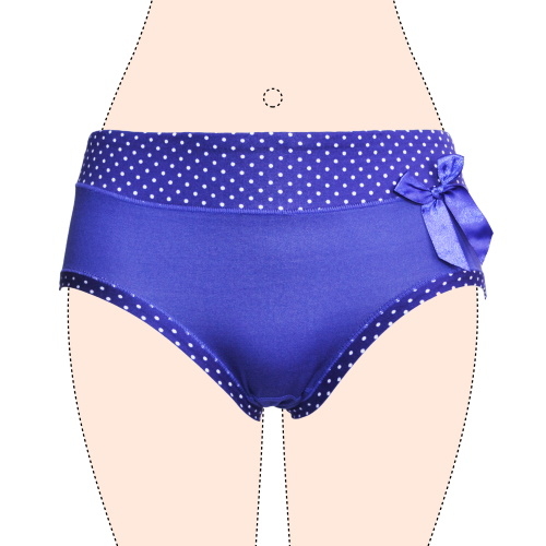 Gianvaglia Dotted navy blue brief
