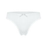 Gianvaglia Embroidery white thong