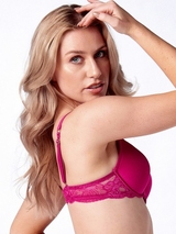 After Eden Djuna fuchsia push up bra